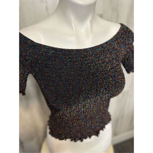 Urban outfitters black glittery top - Picture 4 of 7